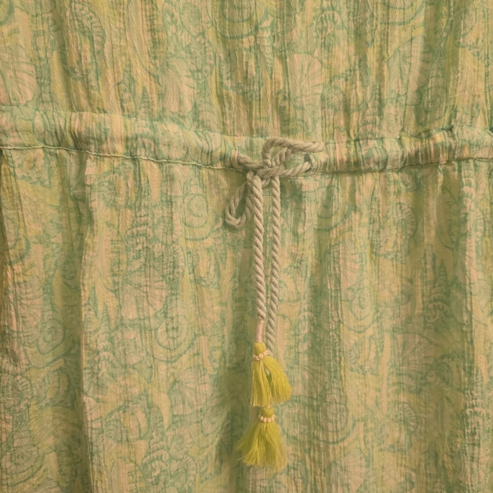 Vineyard Vines Aqua Green  Patterned Strapless Mini Dress - Picture 4 of 4